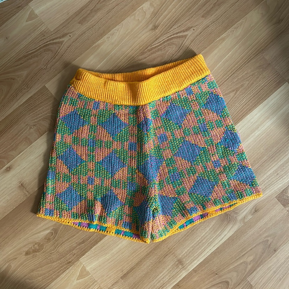 Free people multicolor knit short